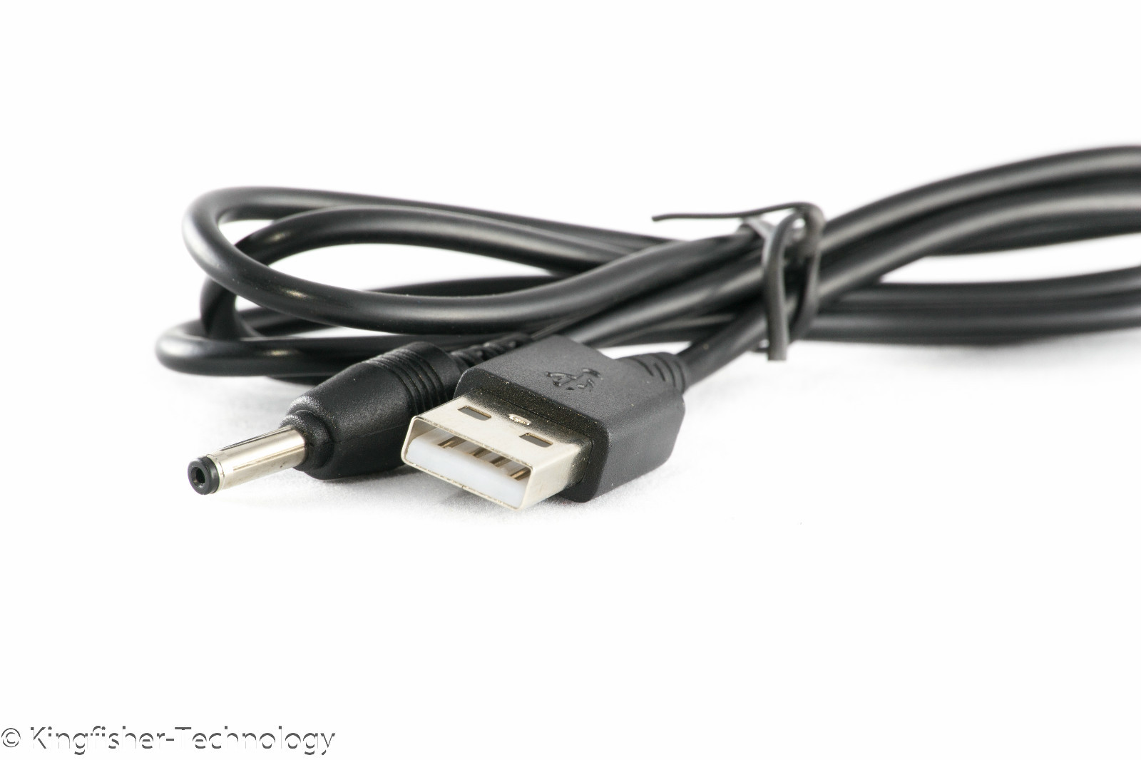 90 cm schwarz USB 3,5 mm x 1,35 mm DC Fassbuchse 5 V 2A Ladegerät Netzkabel Adapter - Bild 4 von 5