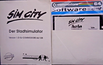 COMMODORE 64/128 -- SIM CITY (INFOGRAMES - DISK) #10448