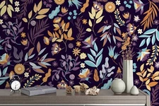 3D Floral Seamless Wallpaper Wall Mural Removable Self-adhesive Sticker 28