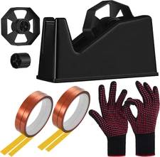 7 Pcs Heat Tape Dispenser Sublimation Set Tape Roll Dispenser with Weighted Nons