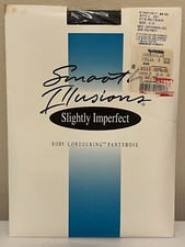 Hanes Smart Illusions Body Contouring Pantyhose 637 Barely Black 217 Sz C-D NEW