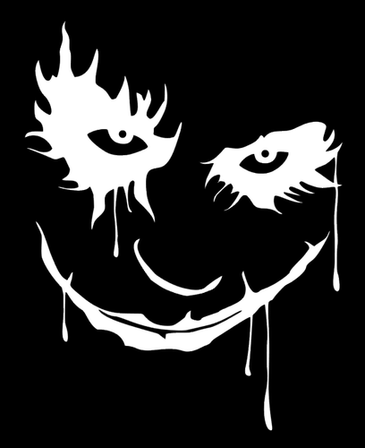 Joker Face Vinyl Decal Bumper Sticker Comics Truck Car Windows Outdoors Ebay