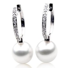 Pacific Pearls® 13mm White Australian South Sea Pearl Earring mid year sale 2024