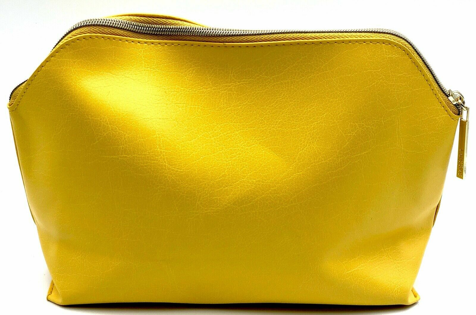 Cosmetic Makeup Bag Faux Leather yellow eBay