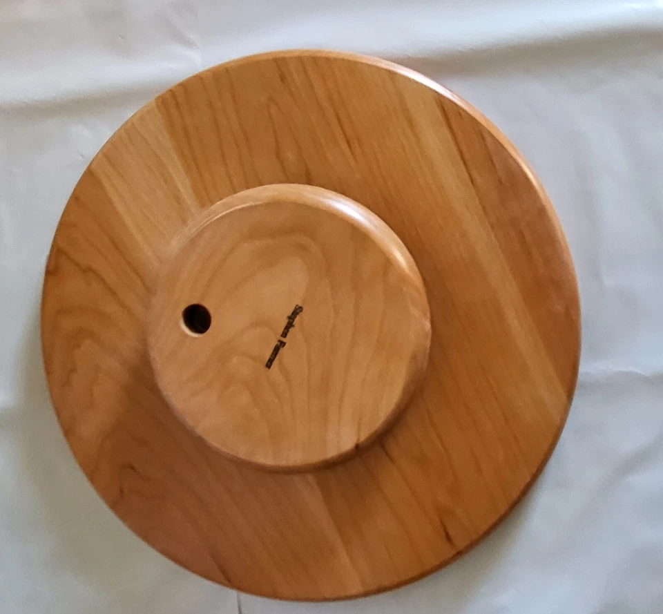 Ручной работы вишневое дерево Lazy Susan - Изображение 2 из 2