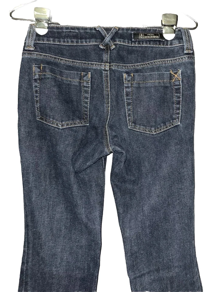 Женские джинсы Serfontaine 25 Y2K Fox с заниженной талией прямые джинсы X Fit синие винтажные - Изображение 4 из 4