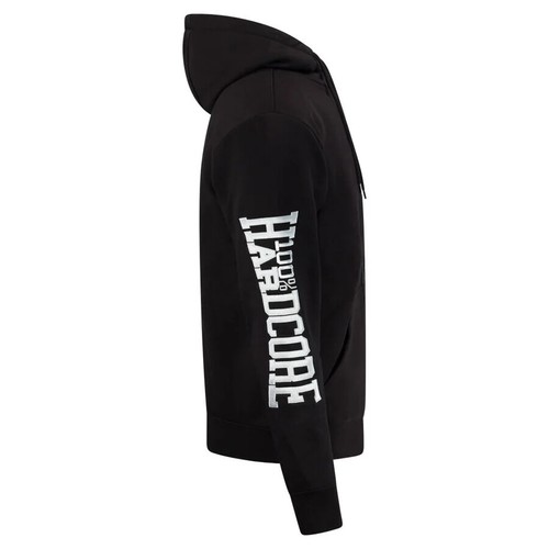 100% HARDCORE Ziphoody "Essential" | Black | Herren Gabber schwarz Sweatshirt - Picture 4 of 4