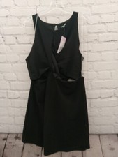 Wild Fable Black Twist Front Cut Out Mini Dress Size XXL