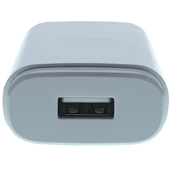 Настенное зарядное устройство LG от оригинального производителя белое MCS-02WRE (5,0 В–0,85 А) + 2 USB-кабеля (тип C и микро B) - Изображение 4 из 4