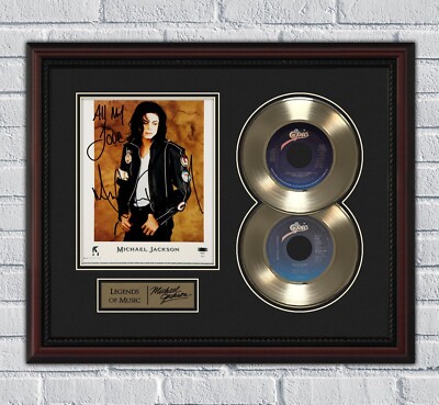 Michael Jackson Framed Gold or Platinum 45 Record w/ Reproduction