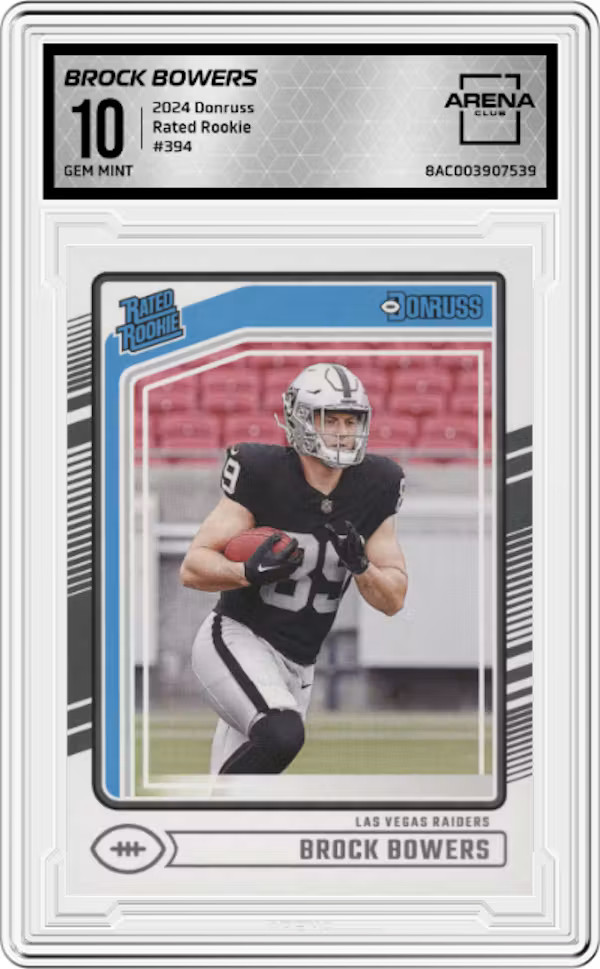 2024 Donruss Rated Rookie #394 Brock Bowers Arena Club 10