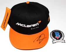 ZAK BROWN MCLAREN RACING CEO SIGNED OFFICIAL 2025 FORMULA 1 F1 HAT BECKETT COA