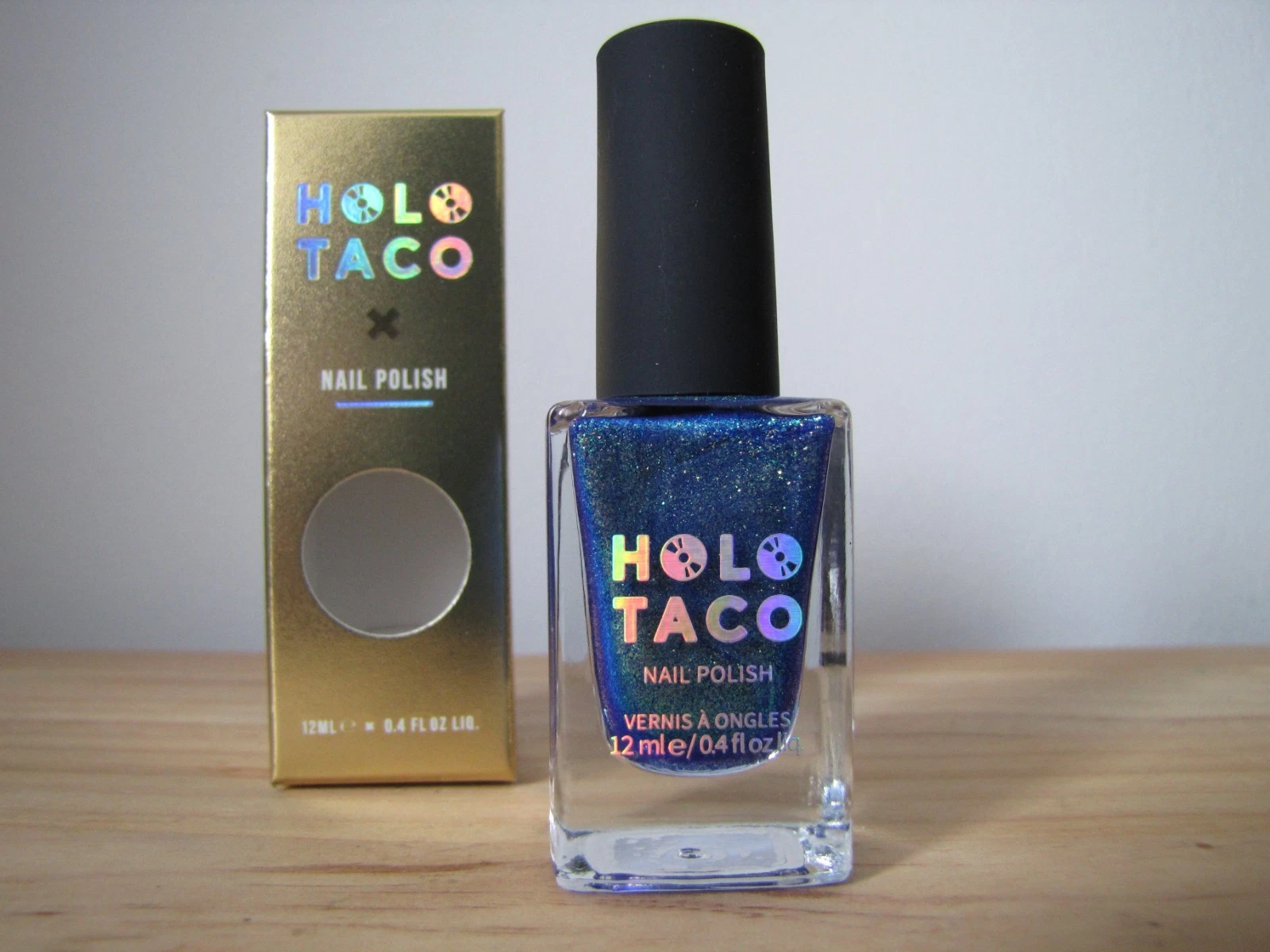Holo Taco Wanderlust blue purple gold iridescent shimmer nail polish, New In Box