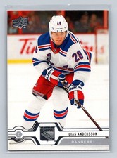 2019-20 Upper Deck #340 Lias Andersson New York Rangers