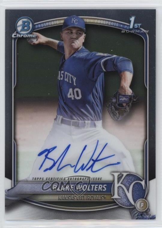 2025 Bowman Chrome Prospect Auto Blake Wolters #CPA-BW Auto 0w47