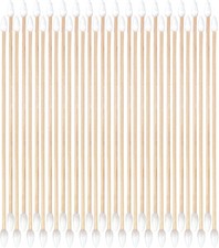 400/200 Ct 6 Inch Double-Ended Gun Cleaning Swabs with Bamboo Sticks - Ideal for