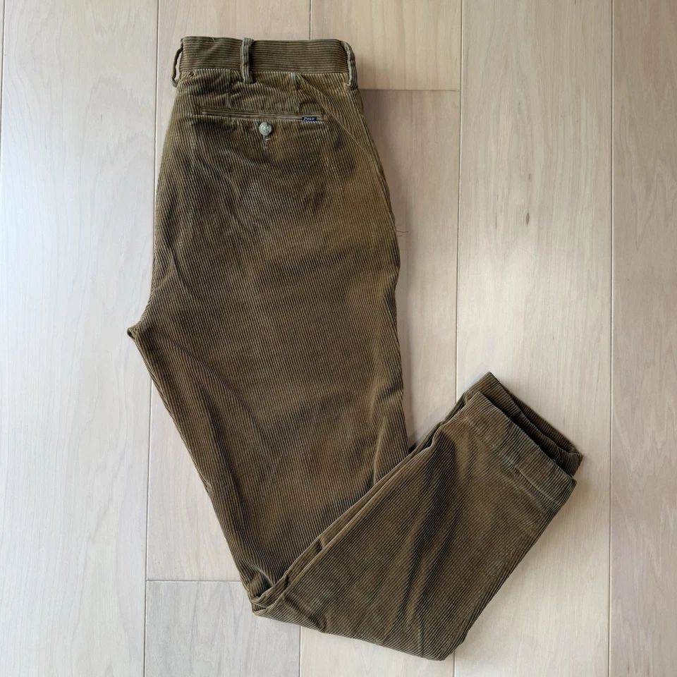 Pantalones de Pana Polo Ralph Lauren 32 Marrón Ropa de Trabajo Informal Pantalones de Nueva York Foto 2 de 4