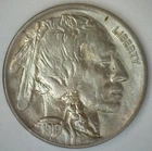1919 Buffalo Nickel 5c Coin Uncirculated Philadelphia Mint Indian Head 5-Cents