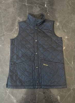 Barbour Quilted Black Sleeveless Womens Gilet Vest Size L
