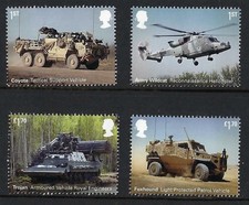 GB Stamps 2021 British Army Vehicles ex MS4574 - unmounted mint
