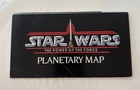 Tatooine Planetary Map ORIGINAL Star Wars POTF 1985 Kenner - A New Hope