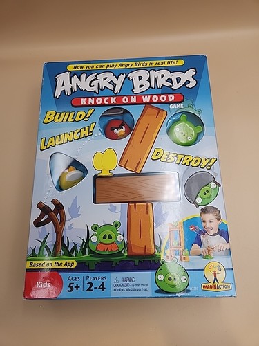 Mattel Angry Birds Knock on Wood Gioco - Manca 1 pezzo di triangolo.