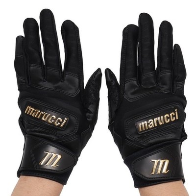 MARUCCI 2021 PITTARDS Reserve Adult Batting Gloves, Black, Large, BLACK 