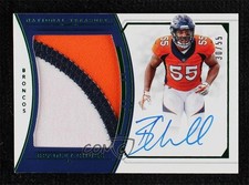 2018 Panini National Treasures Green Jersey Number 30/55 Bradley Chubb Auto 3f2