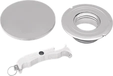 Drag Specialties 0703-0200 Gas Cap with Paint Protector Non-Vented - LH Thread