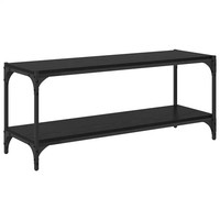 Tv-Schrank Schwarz Eichenoptik 100X33X41 Cm Sideboard Lowboard