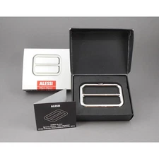 Alessi Belt Buckle Toothpaste Cosmetic Tube Squeezer Press Chrome Plated New Box