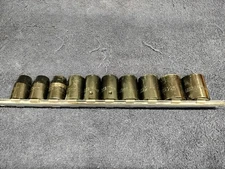 GREAT NECK 10 pc METRIC Impact set, 11-12-13-15-16-17-19-22-24mm 1/2 dr, 6pt