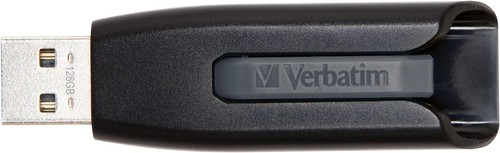 Verbatim 49189 128GB V3 Store n Go USB 3.0 Flash Drive Grey Grey 128GB - Picture 3 of 7