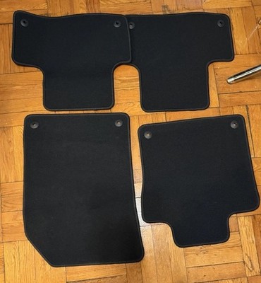 Genuine OE OEM VOLVO XC60 Floor Mats Black 4 Piece Set for 2017-2024 Front Rear