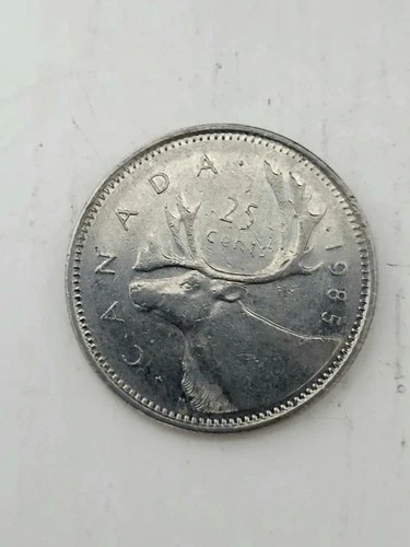 1985 Canada 25 Cents — photo from the most recent tracked eBay sale