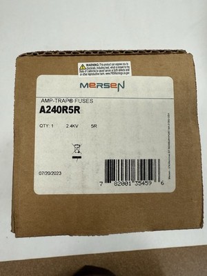 Mersen Fuse A240R5R, FUSE 2.75KV 5R 45KA I.R.SYM