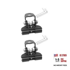 Car LED Light Bar Mounting Bracket, 2PCS Adjustable Vehicle Pillar Hood Black
