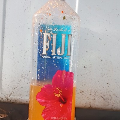 RARE orange Figi brand water