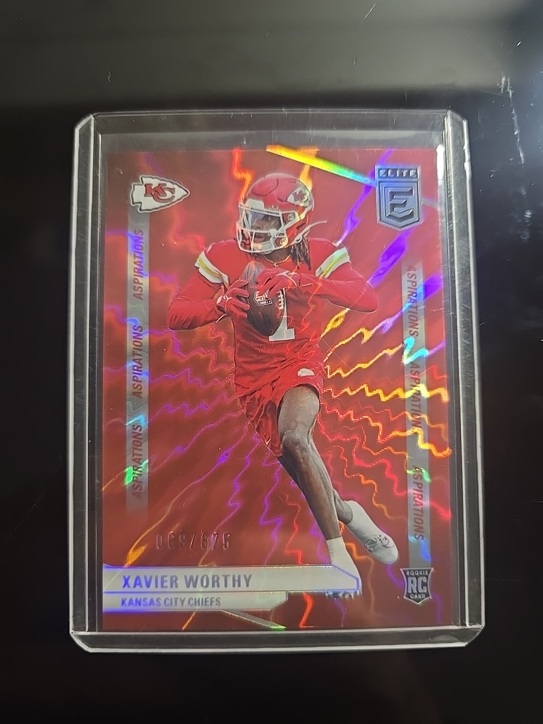 2024 Panini Donruss Elite - Rookies Xavier Worthy #186 Aspirations Shimmer /875