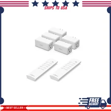 Wireless Indoor Remote Control Outlet Switch w/ 5 RCVs and 2 Remotes Reach 100ft