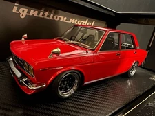 1/18 Ig0613 Datsun Bluebird Sss P510 Red Ignition Model