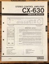 Yamaha CX-630 Preamp / Preamplifier  Service Manual *Original*