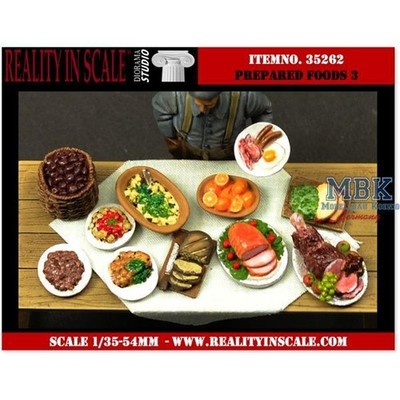 Reality in Scale RIS35262 Prepared Food Set 3
