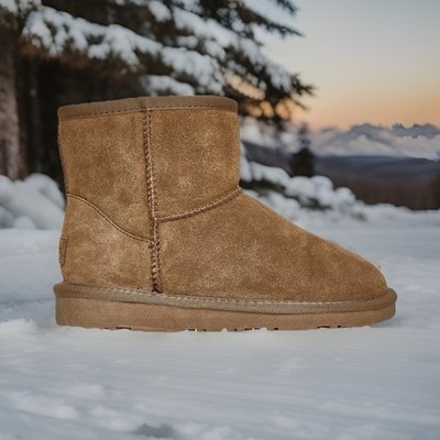  COPENHAGEN SnowBoots/Schneestiefel, NEU/OVP, UGG-Art, Leder, Winter, UVP:80  