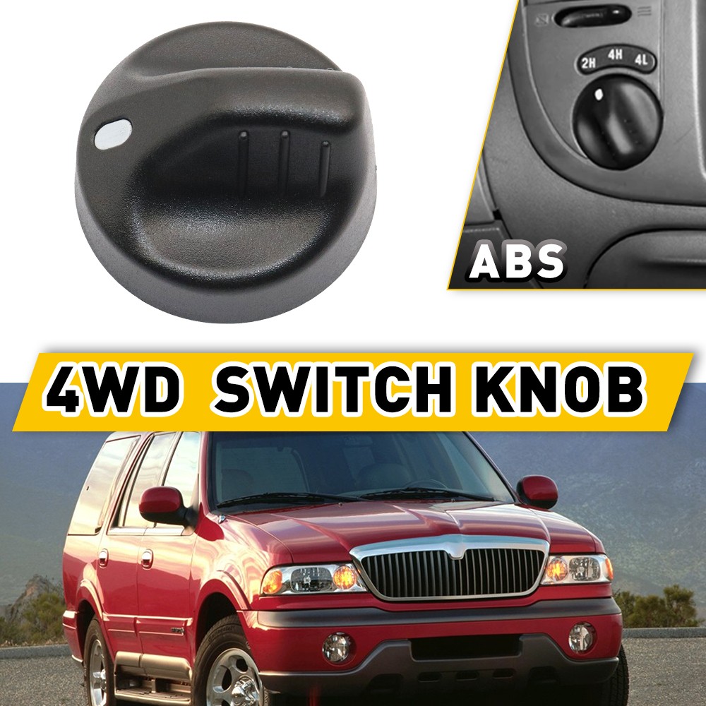 4WD 4X4 Switch Knob Dial Black For 1999-2004 Ford Expedition OE#XL3Z-11661-AAA