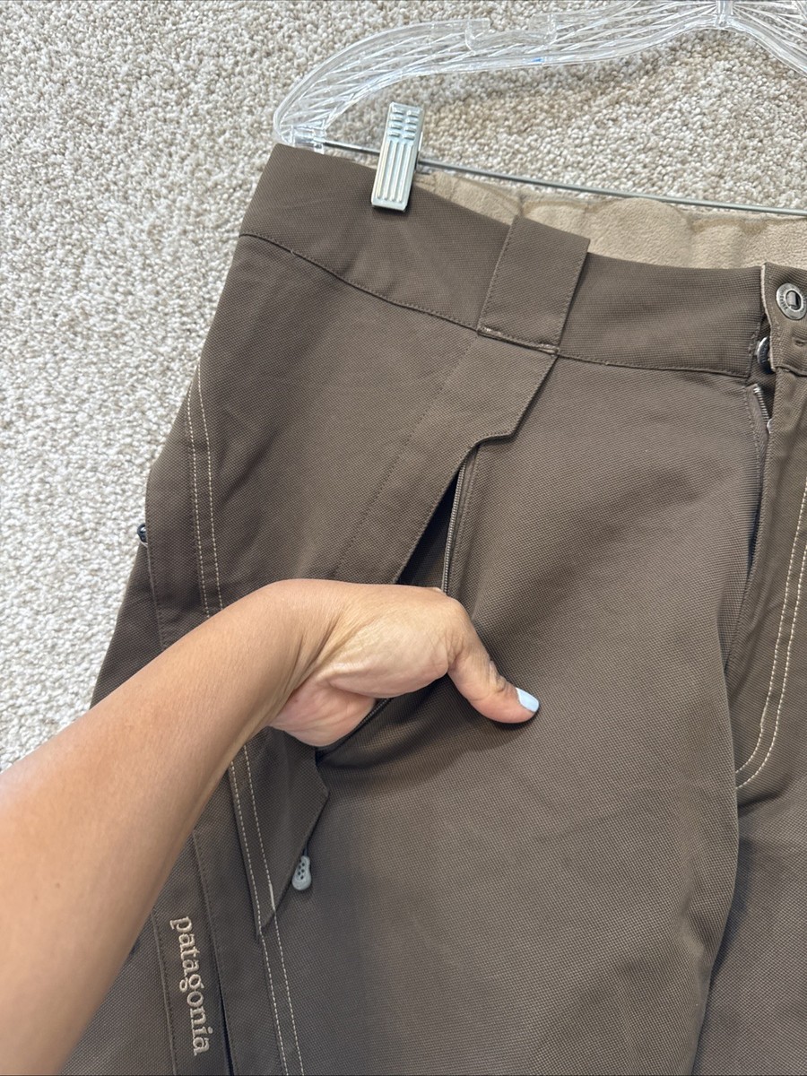 Patagonia Rubicon H2NO Mens Size 34 Brown Ski Snowboard Pants