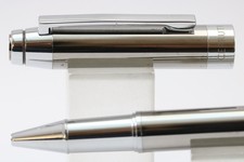 Vintage CERRUTI 1881 Gun Metal Grey Rollerball Pen, CT (New Refill Fitted)
