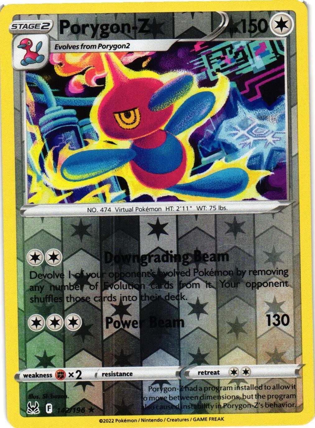 Porygon-Z 142/196 Swsh11: Lost Origin Reverse Holo