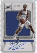 2017 Panini Crown Royale Rookie Silhouettes 32/199 Dennis Smith Jr #208 Auto 4f5