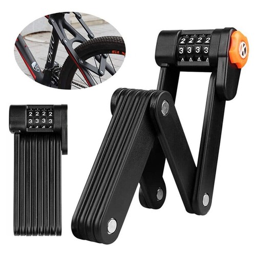 Lucchetto Bici Pieghevole: Lucchetto Combinato con Supporto, Alta Sicurezza - Foto 5 di 7